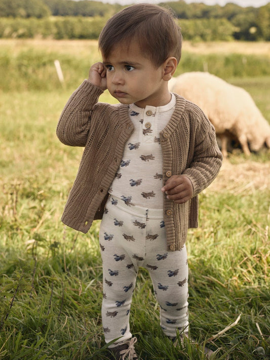 Lil Atelier Baby | Nomo strikket ulljakke - Tigers Eye