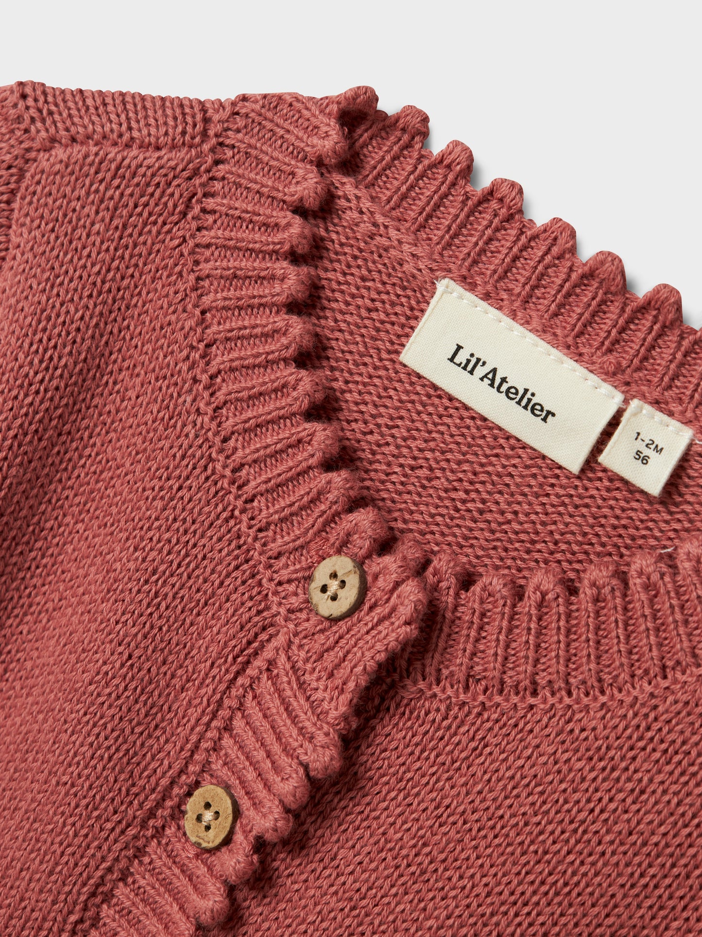 Lil Atelier Baby | Lola cardigan - Whitered Rose