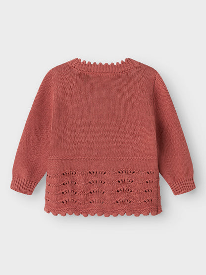 Lil Atelier Baby | Lola cardigan - Whitered Rose