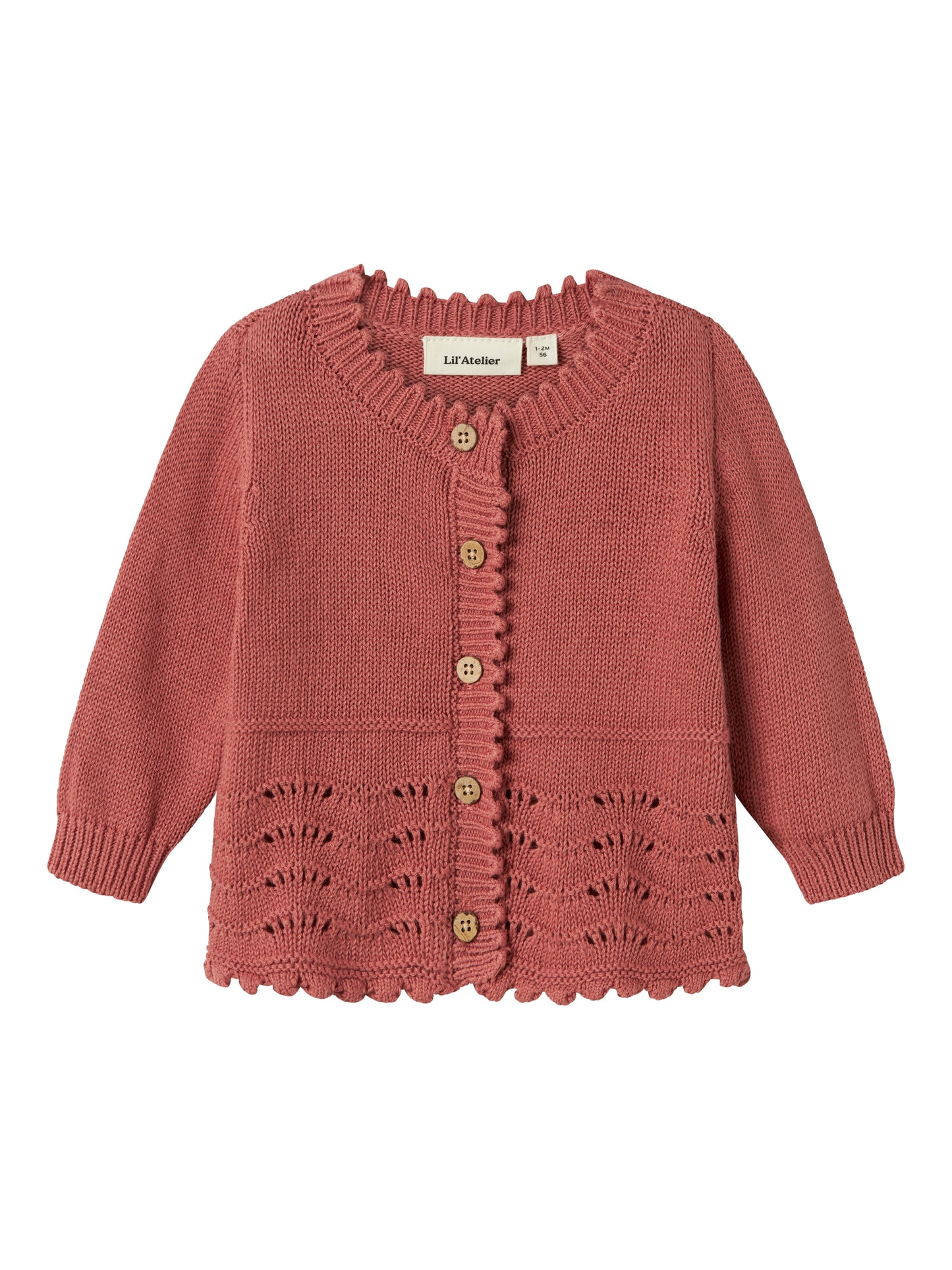 Lil Atelier Baby | Lola cardigan - Whitered Rose