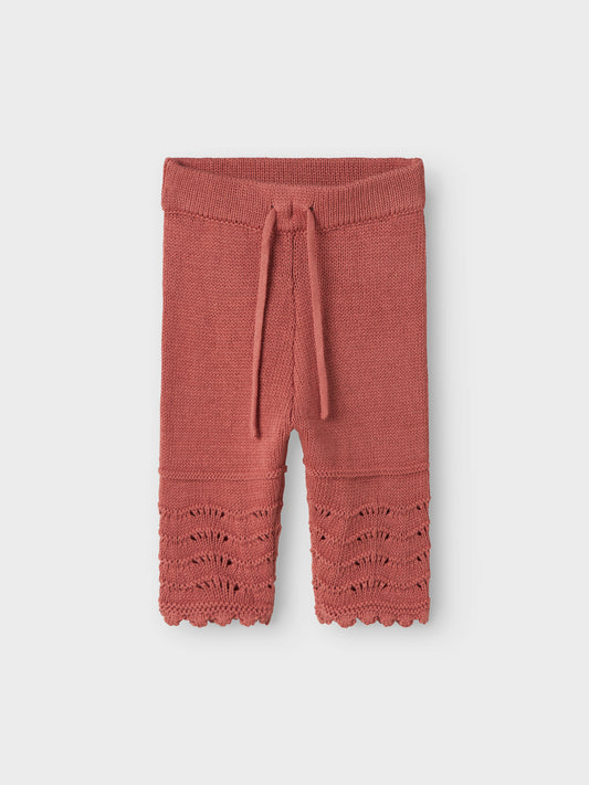 Lil Atelier Baby | Lola Strikkede bukser - Withered Rose