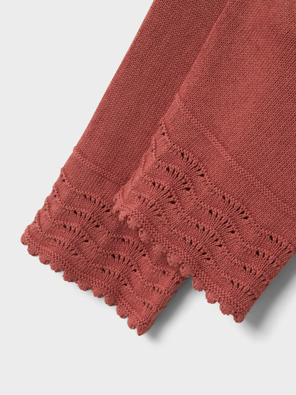 Lil Atelier Mini | Lola Strikket Ankel Bukse - Withered Rose