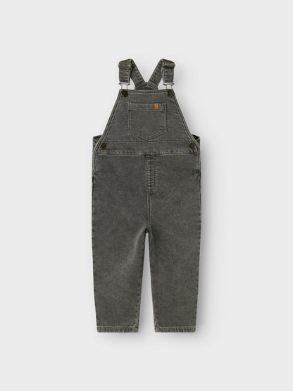 Lil Atelier Mini | Unisex Lulia Loose Denim Overall - Medium Grey Denim