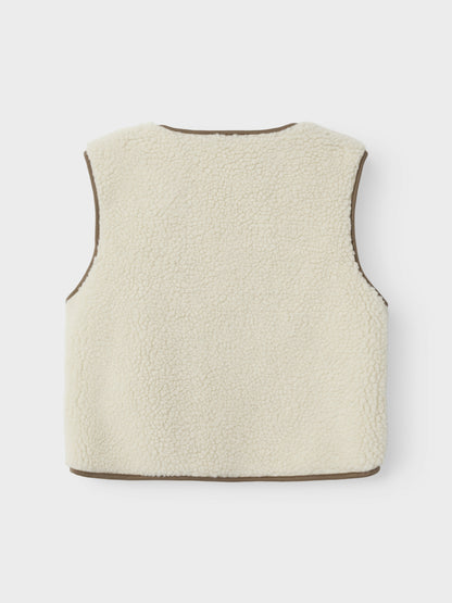 Lil Atelier Mini | Lajo Unisex Teddy Vest - Turtledove