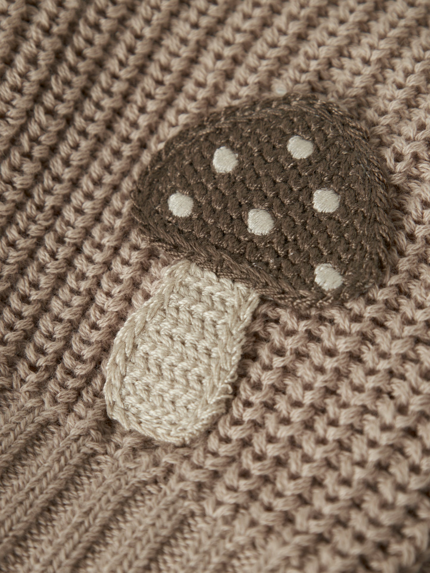 Lil Atelier Baby | Memlen chunky strikket cardigan - Oxford Tan