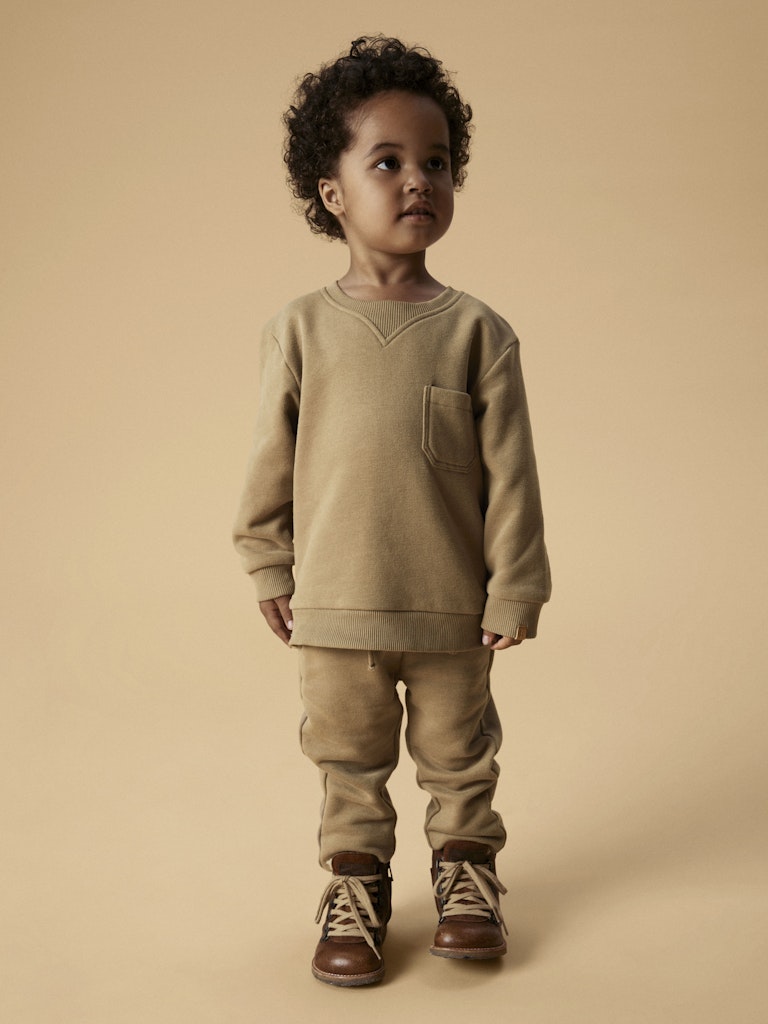 Lil Atelier Mini | London Sweat Genser - Sepia Tint