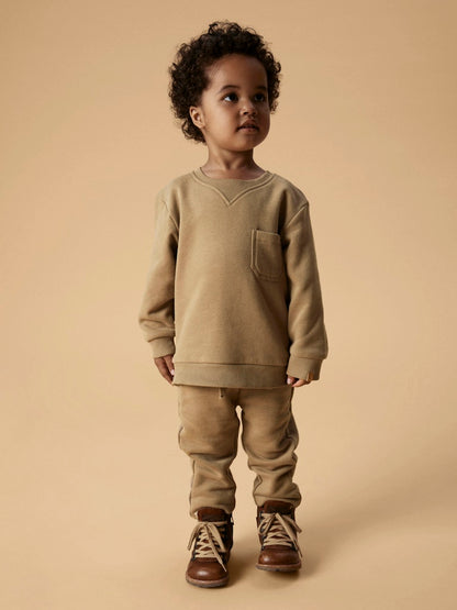 Lil Atelier Mini | London Sweat Genser - Sepia Tint