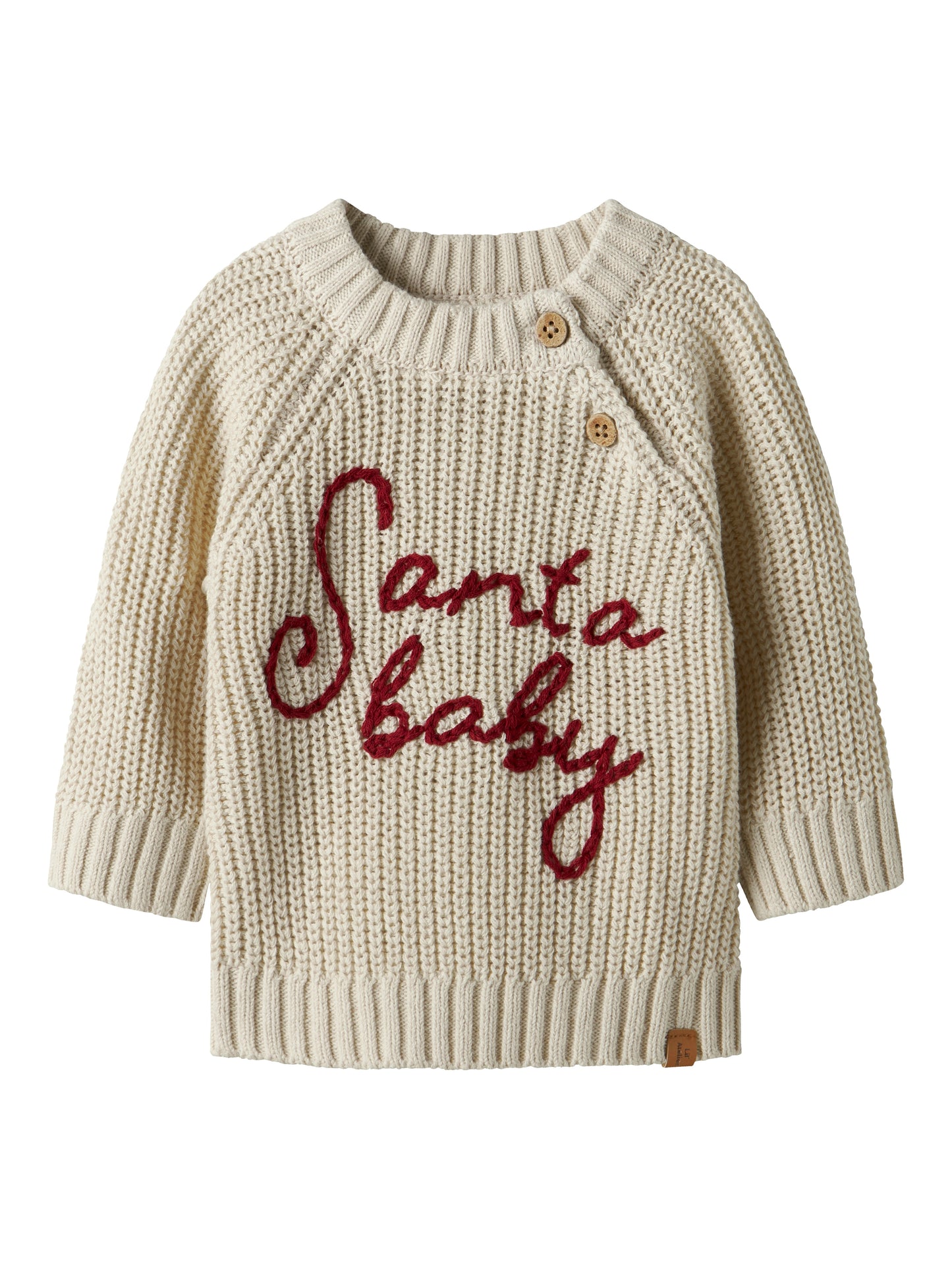 Lil Atelier Baby | Oversized strikket genser - Turtledove