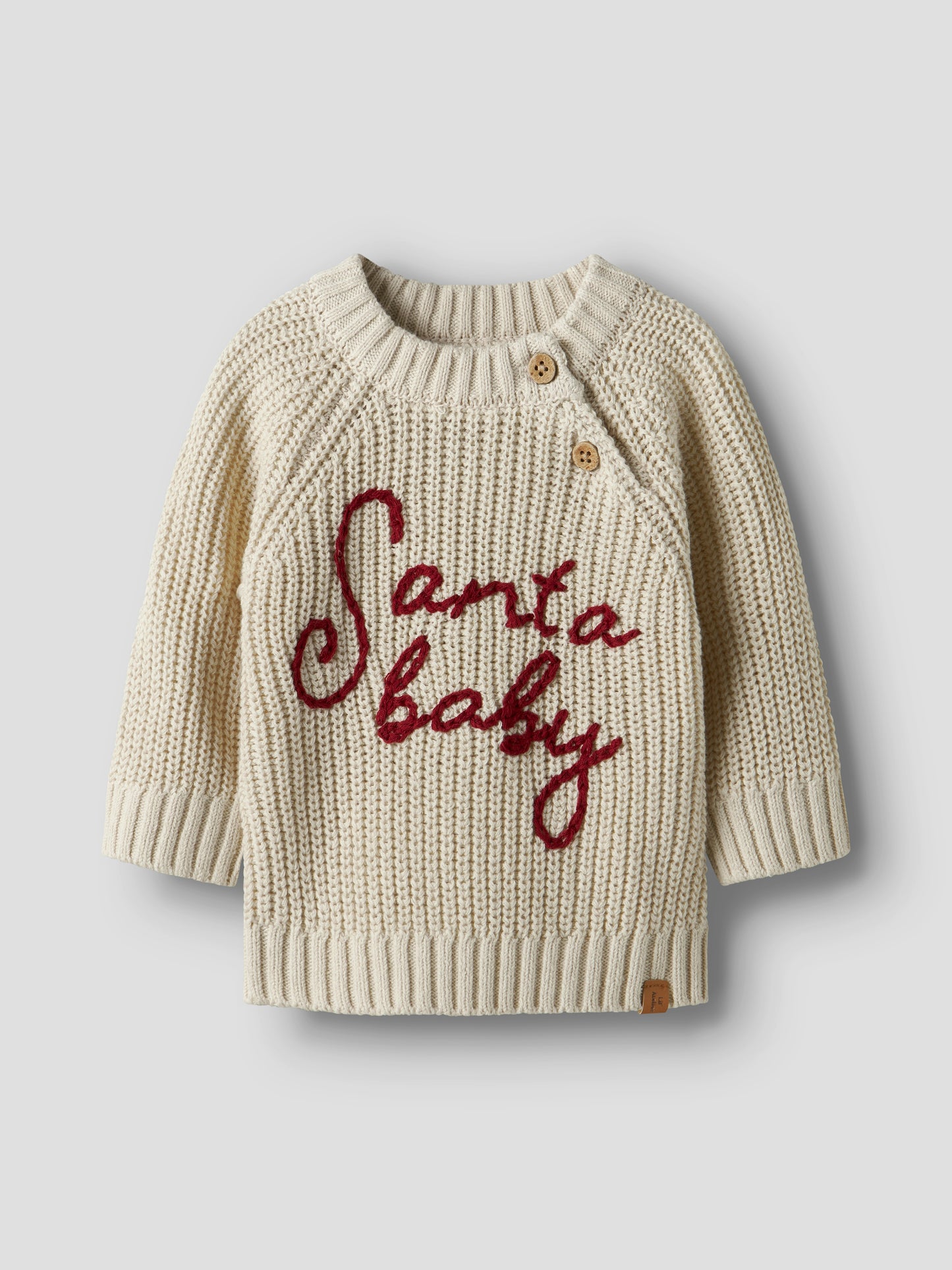 Lil Atelier Baby | Oversized strikket genser - Turtledove