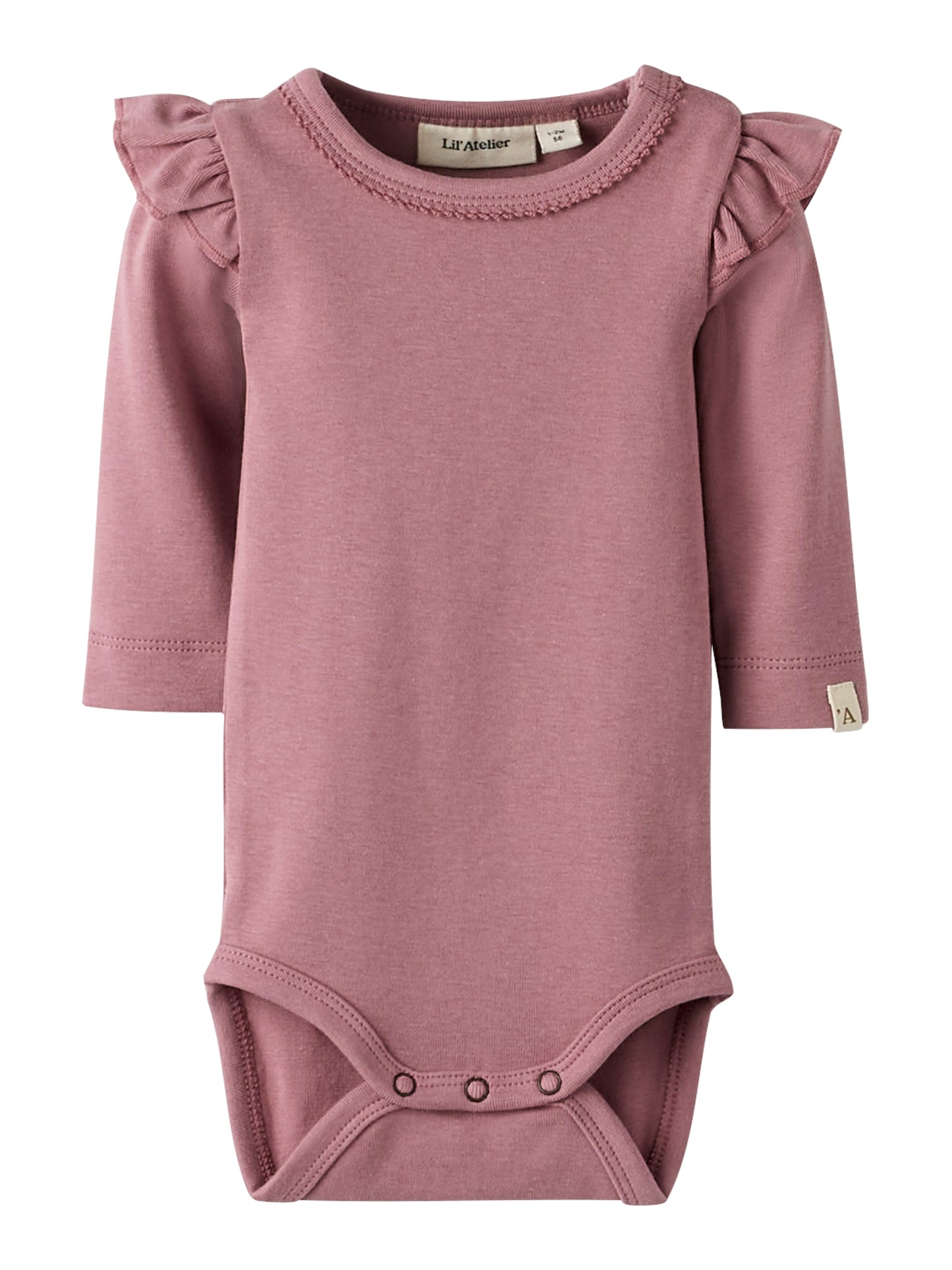 Lil Atelier Baby | Layo Slim Bomullsbody - Nostalgia Rose