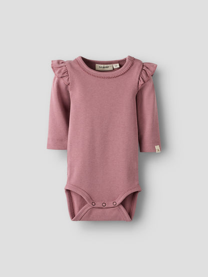 Lil Atelier Baby | Layo Slim Bomullsbody - Nostalgia Rose