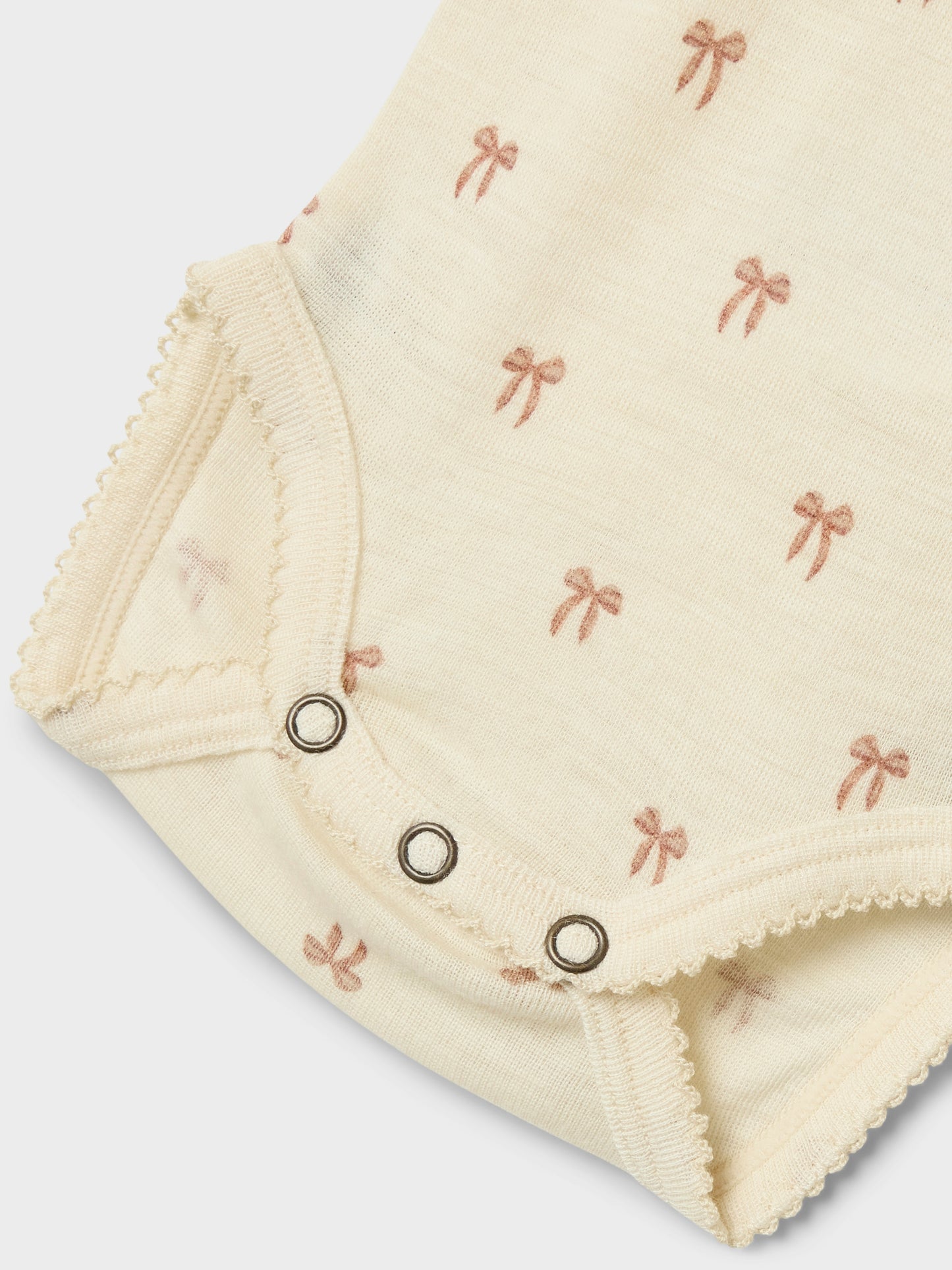 Lil Atelier Baby | Nalu Tynn ullbody - Sløyfer Turtledove