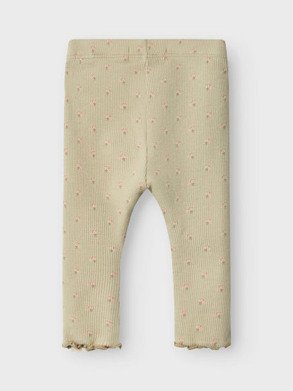 Lil Atelier Baby | Gago Slim Leggings - Moss Gray