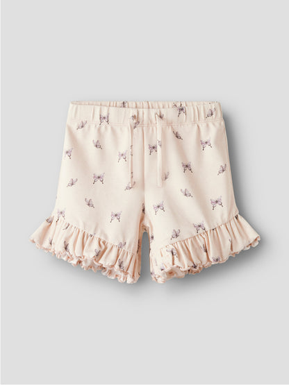Lil Atelier Mini | Gayo Shorts -  Peach Blush Sommerfugl