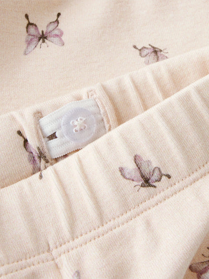 Lil Atelier Mini | Gayo Shorts -  Peach Blush Sommerfugl