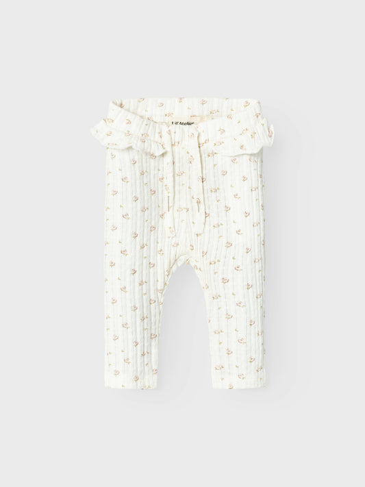 Lil Atelier BABY | Hulla Slim Legging - Coconut Milk