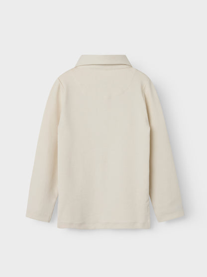 Lil Atelier Fundo genser med krage gutt – Turtledove, bilde 2