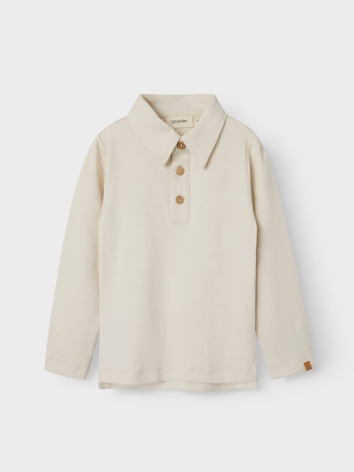 Lil Atelier Fundo genser med krage gutt – Turtledove