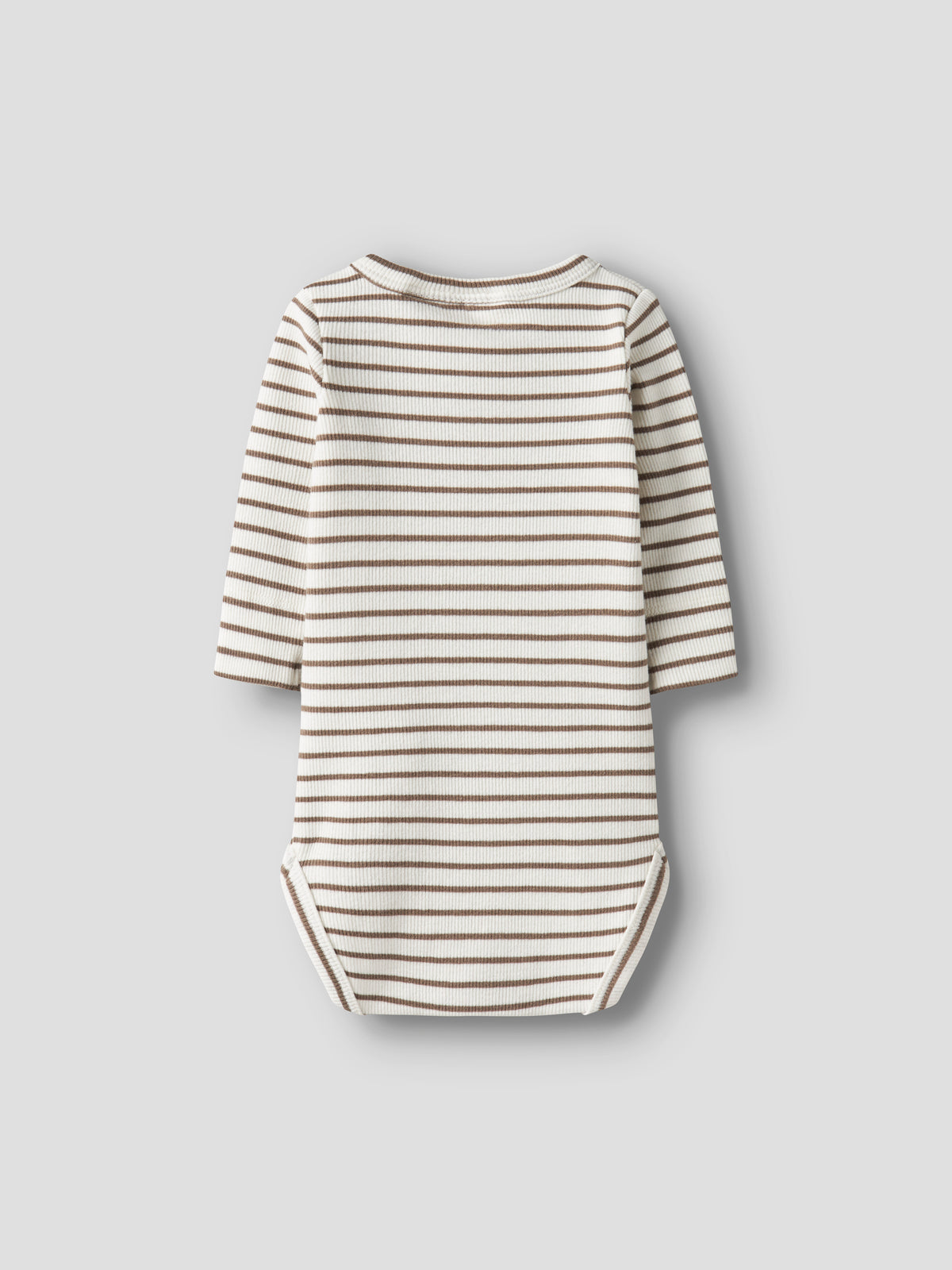 Lil Atelier Tonto ribbet body til baby – Coconut Milk, bilde 3