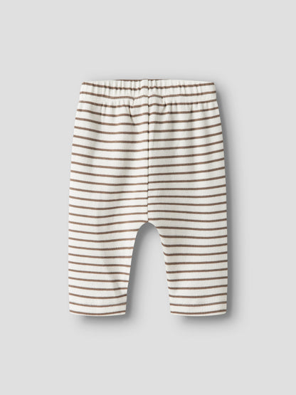 Lil Atelier Tonto ribbet babybukse – Coconut Milk, bilde 3