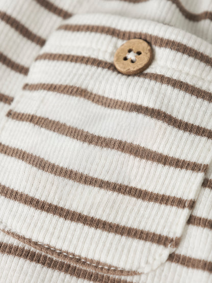 Lil Atelier Tonto ribbet babybukse – Coconut Milk, bilde 2