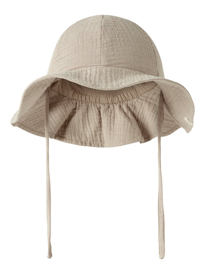 Lil ATelier BABY | Folly Solhatt - Oxford tan