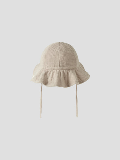 Lil ATelier BABY | Folly Solhatt - Oxford tan