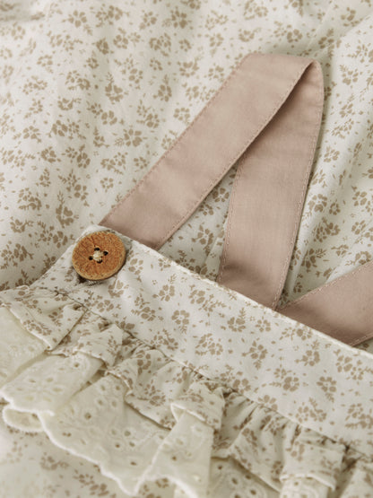 Lil Atelier BABY | Fjola Overall - Coconut Milk