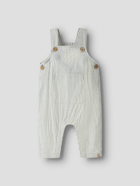 Lil Atelier BABY | Darko Loose Overall - Coconut Milk