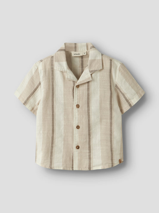 Lil Atelier MINI | Fibert Loose shirt - Coconut Milk