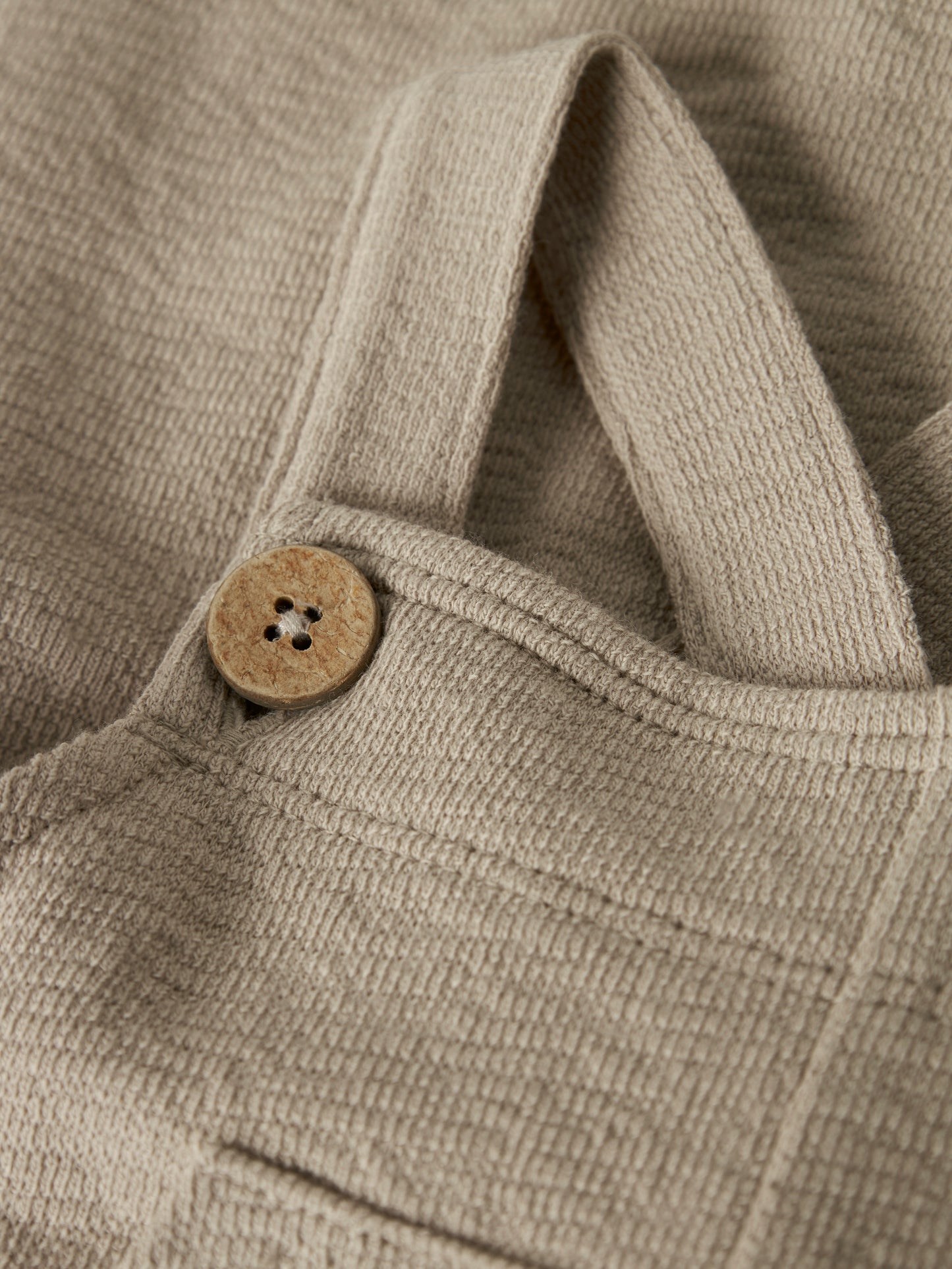 Lil Atelier BABY | Don Loose Unisex Overall - Oxford Tan