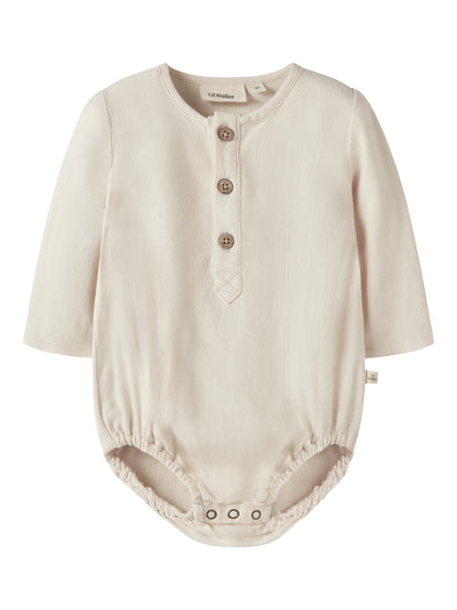 Lil Atelier BABY | Freddie Loose Body Shirt - Coconut Milk