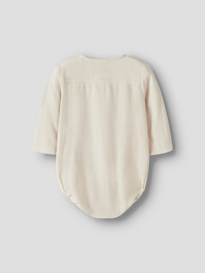 Lil Atelier BABY | Freddie Loose Body Shirt - Coconut Milk