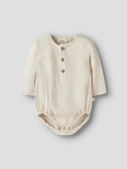 Lil Atelier BABY | Freddie Loose Body Shirt - Coconut Milk