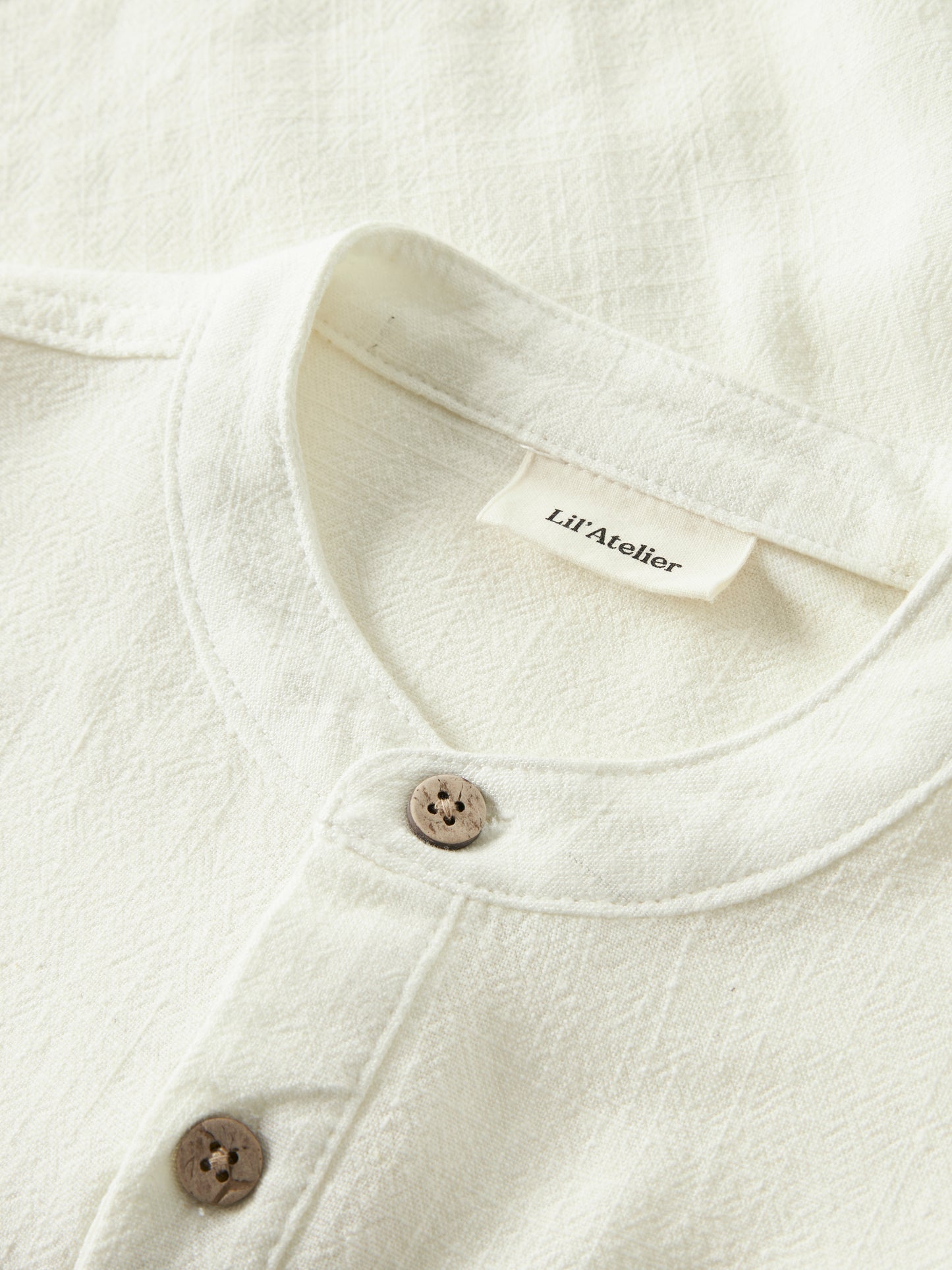 Lil Atelier MINI | Freddie Loose Shirt - Coconut Milk