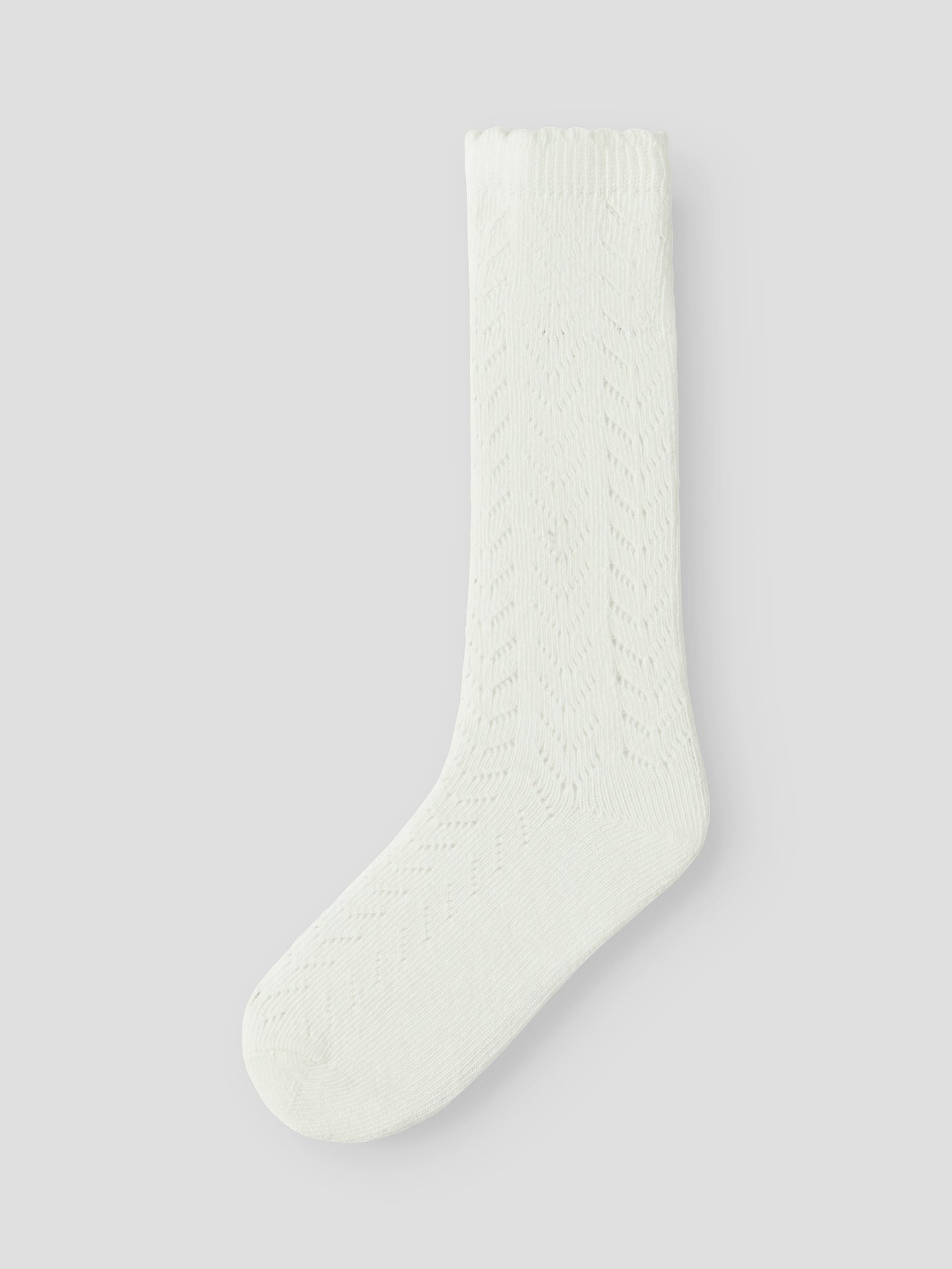 Lil Atelier MINI | Herda Pointelle Knesokk - Coconut Milk