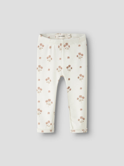 Lil Atelier BABY | Layo Slim Leggings - Coconut Milk FLOWER PINK