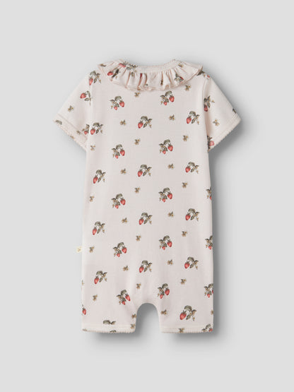 Lil Atelier BABY | Gayo kortermet Onesie - Morganite STRAWBERRY