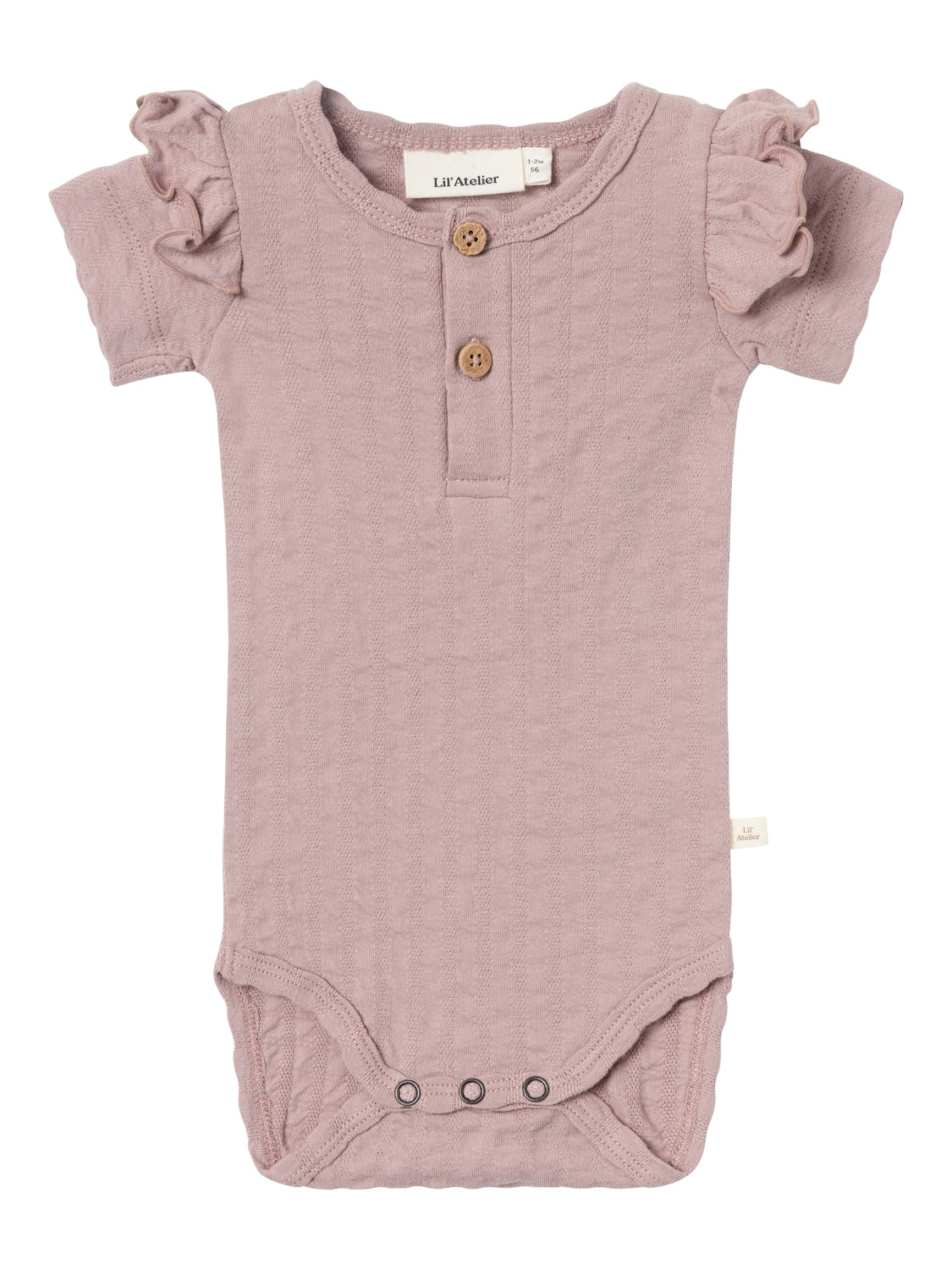 Lil Atelier Baby | Jamina kortermet Body - Fawn