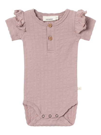 Lil Atelier Baby | Jamina kortermet Body - Fawn