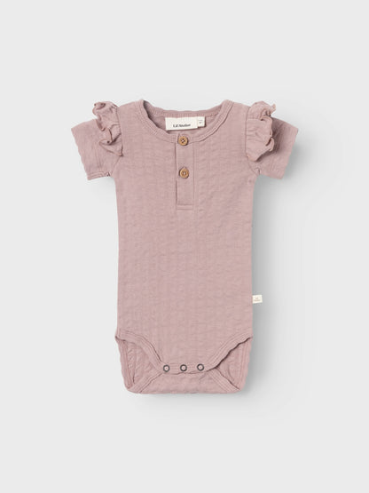 Lil Atelier Baby | Jamina kortermet Body - Fawn