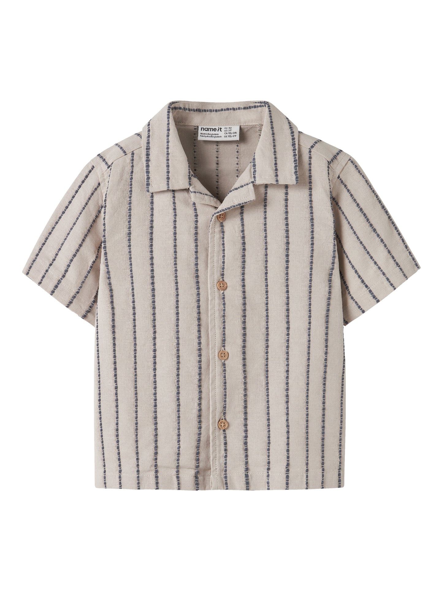 Name it MINI | Jax Reg Shirt - Chateau Gray stripe