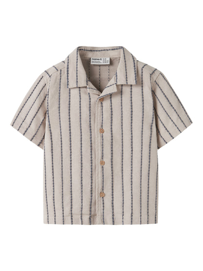 Name it MINI | Jax Reg Shirt - Chateau Gray stripe