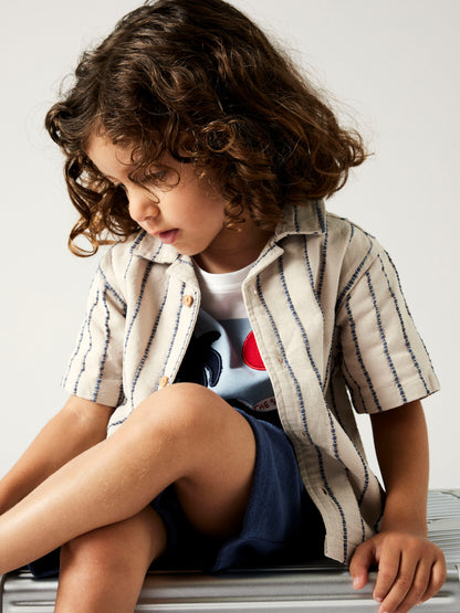 Name it MINI | Jax Reg Shirt - Chateau Gray stripe