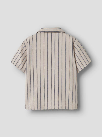 Name it KIDS | Jax Reg Shirt - Chateau Gray Sripe