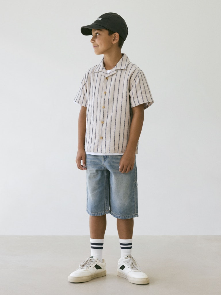 Name it MINI | Jax Reg Shirt - Chateau Gray stripe
