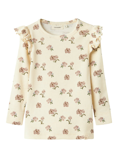 Lil Atelier Mini | Gavo Slim Genser - Turtledove Peony