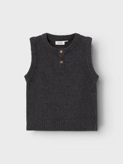 Lil Atelier Mini | Galto knit Vest - Periscope