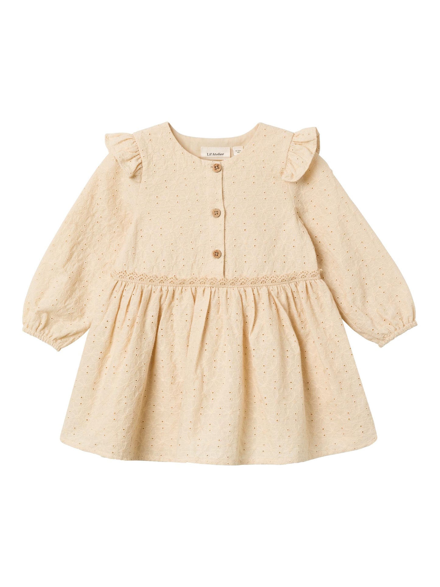 Lil Atelier Baby| Rumina Loose Dress - Wood Ash