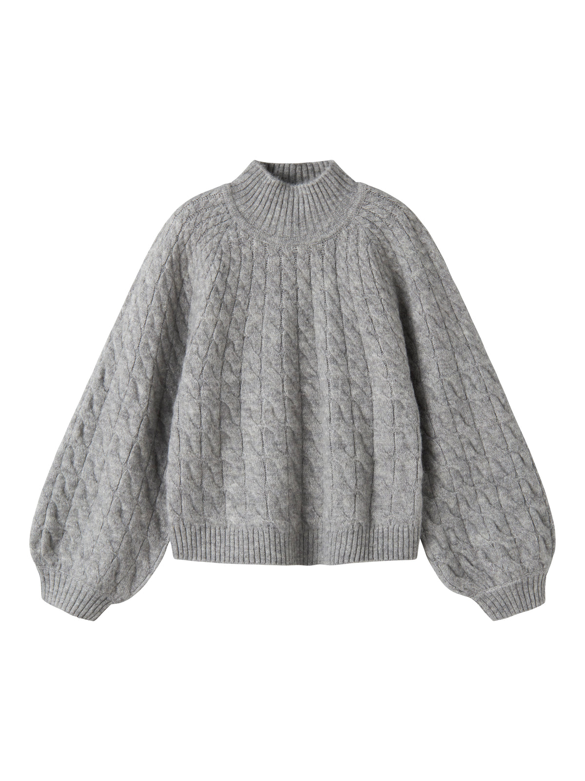 Name it KIDS | Dale strikket genser - Grey Melange
